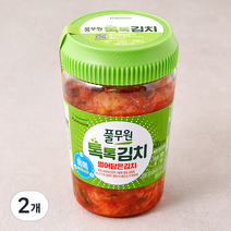 풀무원 톡톡 썰은김치 용기형, 400g, 2개
