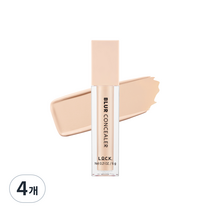 락컬러 블러 컨실러 6g, 01 로즈 페일, 4개