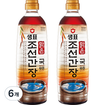 샘표 맑은 조선 간장, 930ml, 6개