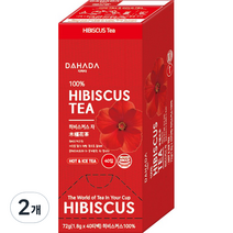 다하다 히비스커스차 40p, 1.8g, 40개입, 2개