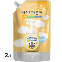 아이깨끗해 거품형 핸드솝 순 리필, 600ml, 2개