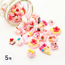 빙고빙고 럭키박스 데코덴 파츠 연핑크톤 R63-2 30p, 랜덤발송, 5개
