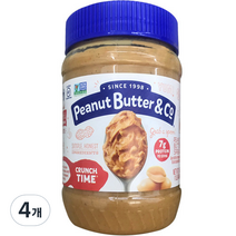 피넛버터앤코 크런치 타임, 454g, 4개