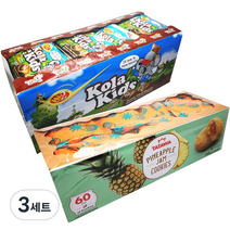 WINWINFOOD 코라키즈 초코 과자 24p 432g + 타타와 파인애플잼 쿠키 60p 600g, 2박스, 3세트