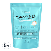 무궁화 바른세제연구소 과탄산소다 세제, 1.5kg, 5개