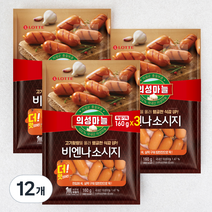 롯데햄 의성 마늘 비엔나 소시지, 160g, 12개