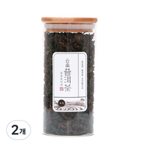 운남보이차 숙차 유리병 L, 80g, 2개, 2개