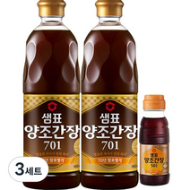 샘표 양조간장 701 860ml 2개 + 501 150ml 1개, 3세트