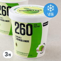 스키니피그 서울숲 그린애플샤베트 컵 (냉동), 474ml, 3개