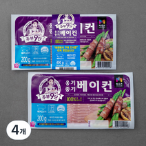 목우촌 주부9단 옹기종기 베이컨, 200g, 4개