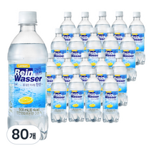 라인바싸 레몬 탄산수, 500ml, 80개
