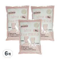 냥선생 초극세 벤토나이트 프리미엄 고양이 모래 베이비파우더향, 5kg, 6개