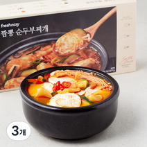 프레시지 짬뽕 순두부찌개 밀키트, 677g, 3개