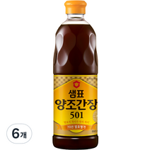 샘표 양조간장 501, 860ml, 6개