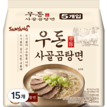 삼양 우돈 사골곰탕면 멀티팩 110g, 15개