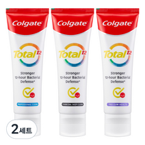 콜게이트 토탈 치약 프로페셔널 클린 110g + 차콜 딥 클린 110g + 프로 검 헬스 110g 세트, 2세트