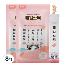 캣츠힐 고양이 매일스틱 짜먹는 간식, 연어, 50g, 8개
