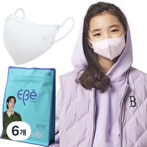 이비에더세로마스크 KF80 소형 흰색, 30개입, 6개, 화이트