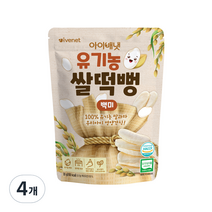 아이배냇 유아용 유기농 쌀떡뻥 30g, 백미, 4개