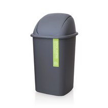 M 정사각 휴지통 대, 1개, 그레이