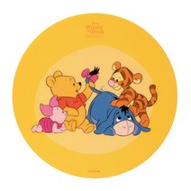 로이체 디즈니 캐릭터 PVC 원형 마우스패드, 푸(DSNY-RPP-A-PH), 1개