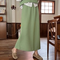 시크폭스 여성용 다이브 골지밴딩 롱 스커트