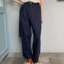 안다로미 여성용 린넨 디링 끈포켓 팬츠