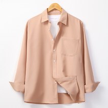 레이먼 남성용 글랜 오버핏 포켓 카라 셔츠