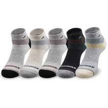 크로커다일 남성용 자수 베스트링 단목 양말 5족 세트 CD232