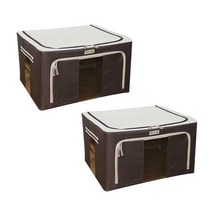 모던 리빙박스 120L, 베이직브라운, 2개