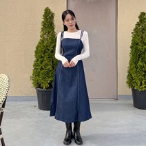 엔비룩 스티치 더블 원피스