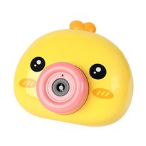 이스터 애니멀 카메라 버블 머신 병아리 + 스트랩, 노랑(버블 머신)
