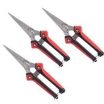 우아담 뾰족한 원예가위 레드블랙 200mm, 3개