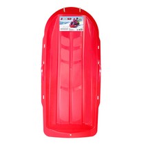 JS 아동용 SNOW SLED 등받이 눈썰매 손잡이형 레드