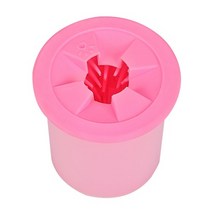 강아지 발 세척기, 핑크, 1개