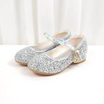베베마루 여아용 돌가루 큐빅굽 신발 9847