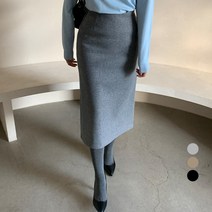무드인더 여성용 모직 롱스커트