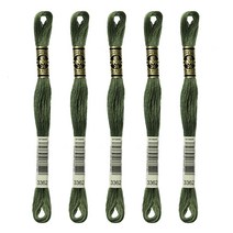 브랜드얀 DMC 자수실 25번사 5p, 3362번, 8m, 5개