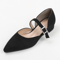 멜팅나인 여성용 TA메리제인 비즈 플랫 발등스트랩 스틸레토 단화