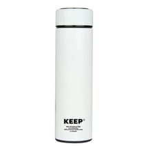 KEEP LED 터치식 온도표시 텀블러, 화이트, 500ml