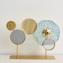 탑시가 TCR 인테리어소품 플라워 거울 벽걸이 오브제, A타입