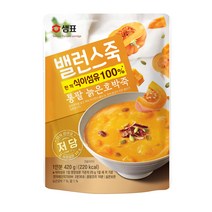 샘표 밸런스죽 통팥 늙은호박죽, 420g, 1개