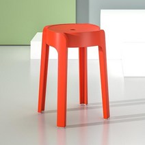 라라하우스 레인보우 원형 스툴 의자, 레드