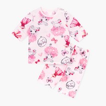 유니프랜드 여아용 드레스공주 7부 내의 상하의 세트