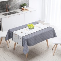 아이템트레이드 일회용 오염방지식탁보 07 두꺼운 회색 격자 900X137mm, 4p, 1개입