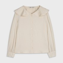 미쏘 둥근 두겹 카라 블라우스