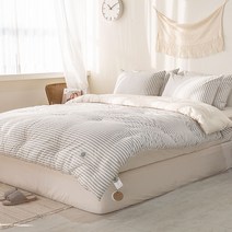 루나슬립 프리미엄 스트라이프 면 100% 차렵이불 기본세트