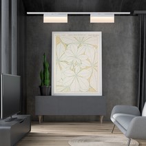 원하 레일등기구 루버 LED 15W 300mm 주백색, 화이트