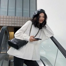안다로미 여성용 플라워주름 티셔츠
