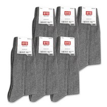 BYC 남성용 마이너 클래식 양말 6p